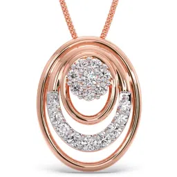 Candere By Kalyan Jewellers 18k Rose Gold and Cubic Zirconia Pendant for Women image 1