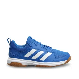 Adidas Men's Ligra 7 Blue Indoor Court Shoes image 1