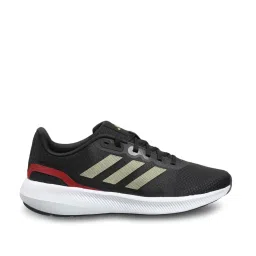 Adidas Men's RUNFALCON 3.0 Black Running Shoes image 1