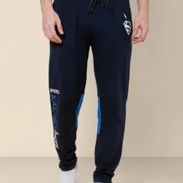 Free Authority Superman Printed Regular Fit Trackpants image 1