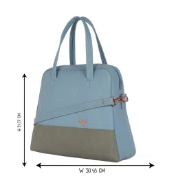 Baggit Blue Solid Medium Handbag image 5