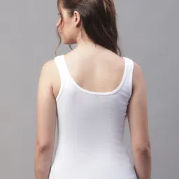 Friskers White Cotton Tank Top image 3