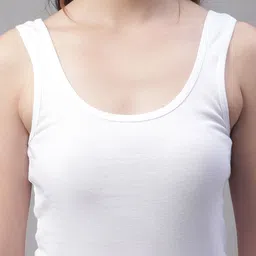 Friskers White Cotton Tank Top image 5