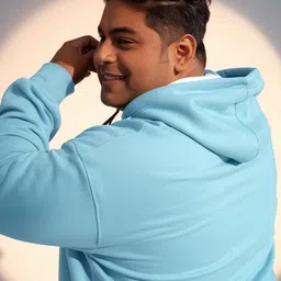 FFLIRTYGO Men Plus Size Hooded Sweatshirt image 4