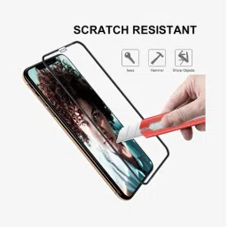 GRIPP Tempered Glass Screen Protector for iPhone 11 Pro Max 6.5 Inch (Black) image 2