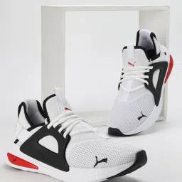 Puma Men's Softride Enzo Evo White Running Shoes image 1