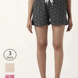 Dreamz by Pantaloons Black Pink Cotton Printed Shorts image 1