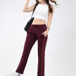 Monte Carlo Maroon Solid Trousers image 5