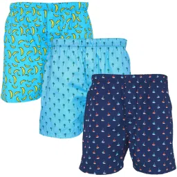 XYXX Multicolor Printed Boxers - Pack of 3 image 1