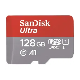 SanDisk SDSQUA4-128G-GN6MN 128GB Ultra microSD Memory Card (Red/Grey) image 1