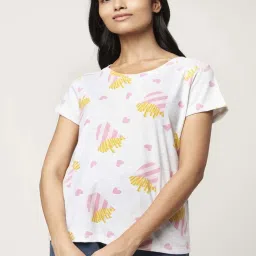 Dreamz by Pantaloons Grey Cotton Printed T-Shirt image 1