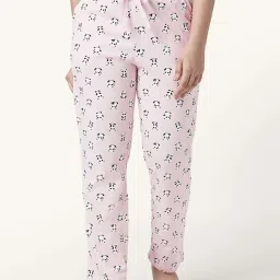 Dreamz by Pantaloons Pink Cotton Printed Pyjamas image 1