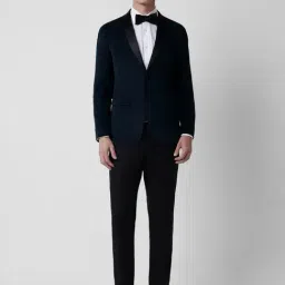 Peter England Navy Slim Fit Two Piece Suit-picture-43