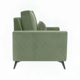 Duroflex Eden 2 Seater Premium Fabric Sofa With Cushion (Jade Green) image 5