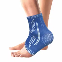 Leeford Premium Ankle Support Designer for Pain Relief - Blue image 1