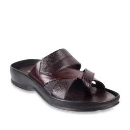Walkway Men's Maroon Toe Ring Sandals image 2