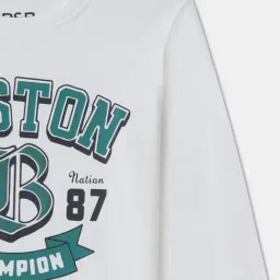 R&B Boys Ivory Cotton Graphic Print T-Shirt image 3