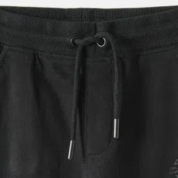 R&B Girls Black Cotton Printed Joggers image 4