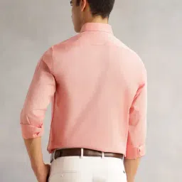 Thomas Scott Orange Cotton Regular Fit Shirt image 2