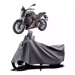 Auto Pearl Two Wheeler Cover with Bag for Benelli TNT 25, Silver-picture-33