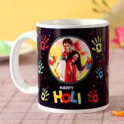 FNP Multicolor Ceramic Holi Hands Personalised Mug (325ml)-picture-12