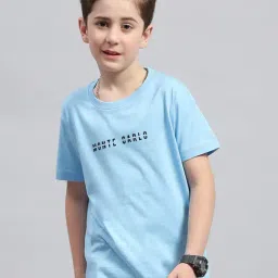 Monte Carlo Kids Sky Blue Printed T-Shirt-picture-12