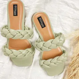 Shoetopia Kids Green & Beige Casual Sandals-picture-33