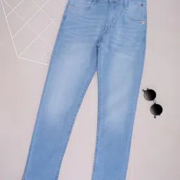 Pantaloons Junior Boys Blue Cotton Blend Solid Jeans-picture-35