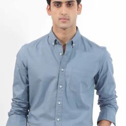 Rare Rabbit Blue Regular Fit Solid Shirt-picture-39