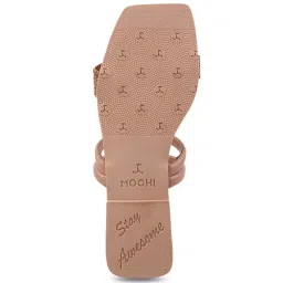 Mochi Women's Peach Casual Sandals image 4