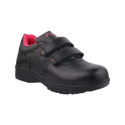 Fuel Metallic Toe Safety Shoes Rubber Low Ankle BlackSynthetic Leather for Women Size UK3, Gracy-picture-15