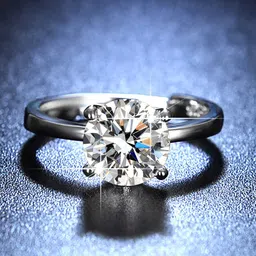 Jewels Galaxy Silver Plated Crystal Studded Anti Tarnish Solitaire Finger Ring-picture-24