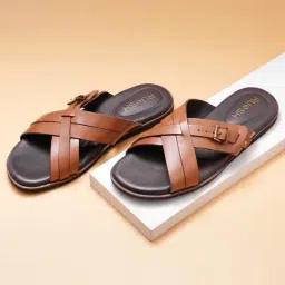 Ruosh Men's The Rio Tan Cross Strap Sandals-picture-5