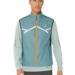 Asics Light Teal Regular Fit Printed LITE-SHOW Sports Jacket-picture-17