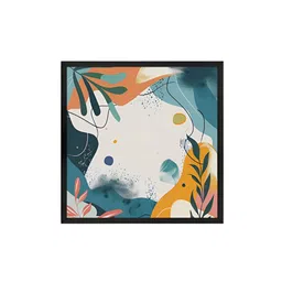 999Store White & Green Abstract Canvas Wall Art image 2