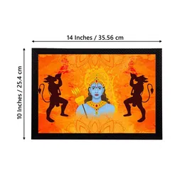 eCraftIndia Lord Ram Satin Matt Texture UV Wall Art image 3