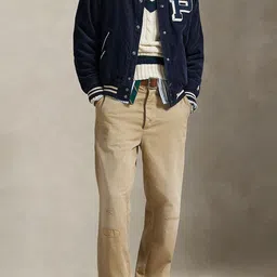 Polo Ralph Lauren Men Spread Collar Typography Printed Bomber Jacket image 4