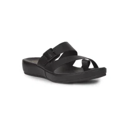 Hush Puppies Womens Toe Ring Sandals - Black-image-2
