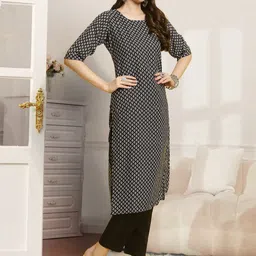 7Threads Women Ethnic Motifs Printed Regular Kurta with Trousers image 2