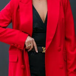 all about you Women Red Colour Longline image 3