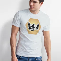 Seekbuylove Men Bio Finish Graphic Printed Pure Cotton T-shirt image 4