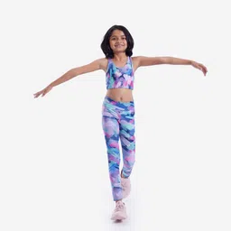 decathlon Girls' Breathable Leggings - Print image 4