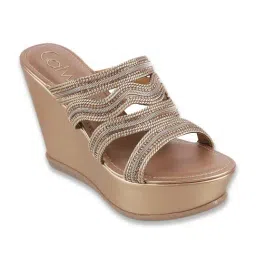 Catwalk Women's Gold Casual Wedges-picture-24