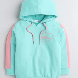 Bumzee Kids Mint Green Solid Full Sleeves Sweatshirt image 1