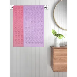 FABINALIV Multicolor Cartoon 300 Gsm Cotton Kids Bath Towels (Pack of 2) image 1