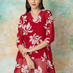 Melange by Lifestyle Red Printed Tunic-picture-36
