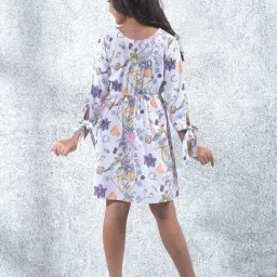 Crimsoune Club Girls White Floral Dress-image-19
