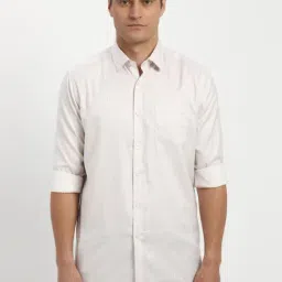 Peter England White Cotton Regular Fit Checks Shirt-picture-30