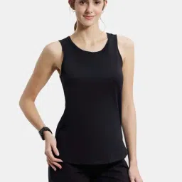 Jockey AW77 Women's Super Combed Cotton Rich Solid Curved Hem Styled Tank Top-picture-13