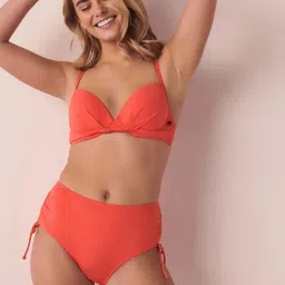 La Vie En Rose Orange Push-Up Bikini Top image 1